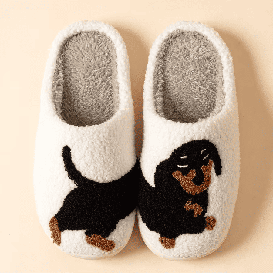 DOXY | ZAPATILLAS DE CASA DACHSHUND CÁLIDAS Y CÓMODAS