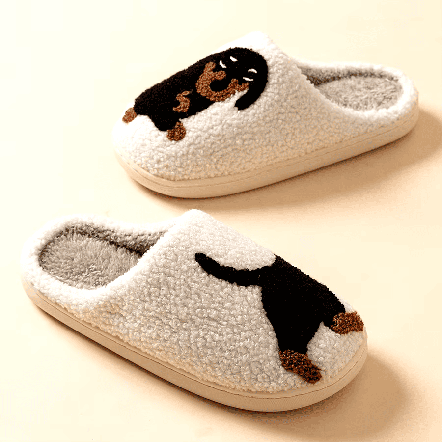 DOXY | ZAPATILLAS DE CASA DACHSHUND CÁLIDAS Y CÓMODAS